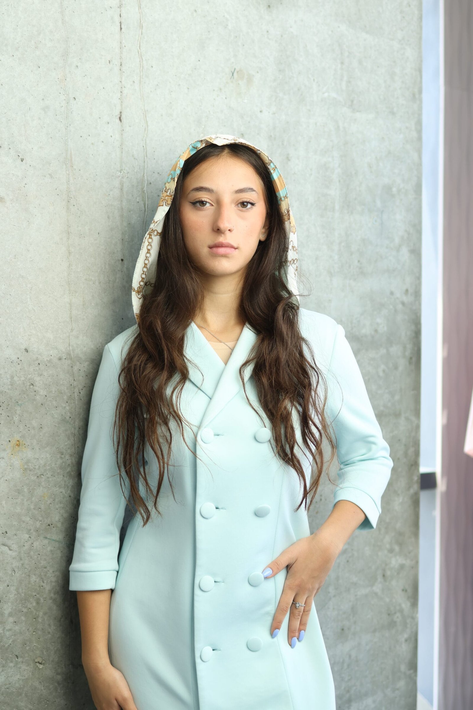 תכלת Business שמלת