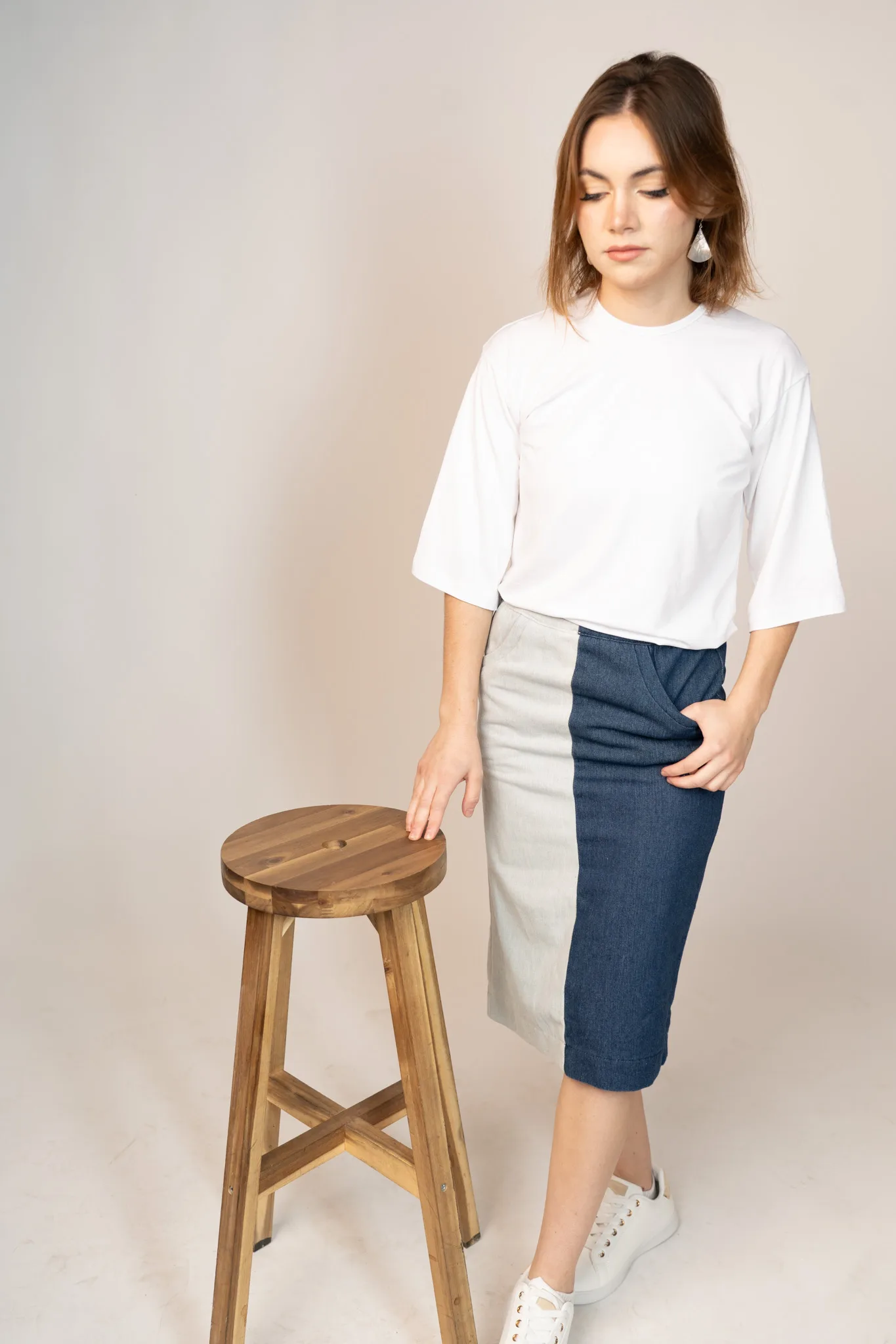 ⁦חצאית Style משולב⁩ – תמונה ⁦3⁩